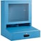 Global Industrial LCD Counter Top Security Computer Cabinet, Blue, 24-1/2W x 22-1/2D x 29-1/2H 239114BL - alternate 6